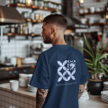 Sparking Change | T-shirt | M | Blue | Back design